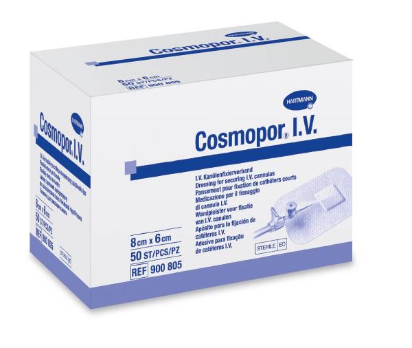 Повязка Cosmopor I.V. (8 х 6 см, 50 шт. в упаковке)